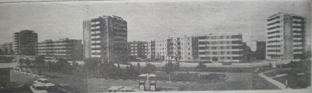 Strada Nufărului, zona benzinăriei, în 1987, foto: cotidianul Crișana