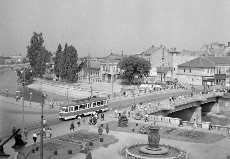 Podul din Centru anul 1960