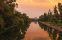 Apus de pe Podul Intelectualilor