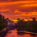 Un apus de primavara in Oradea