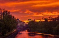 Un apus de primavara in Oradea