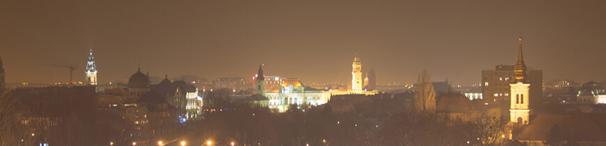 Centrul orașului seara