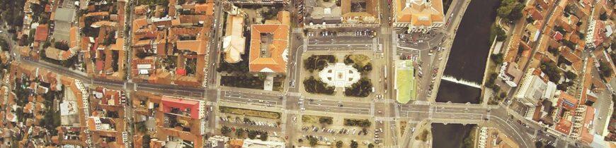 Oradea privita din nori