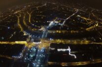 Oradea privita de sus, seara