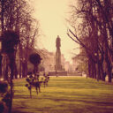 Parcul 1 Decembrie la apus