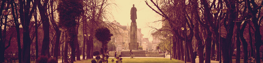 Parcul 1 Decembrie la apus