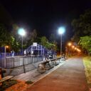 Un baschet in Parcul Bratianu