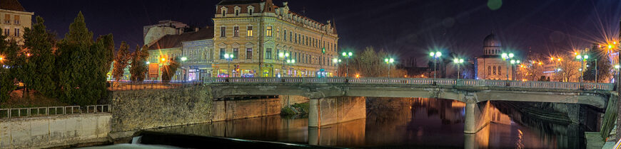 Podul din Centru, seara