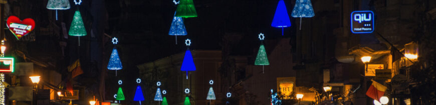 Strada Republicii pregatita de sarbatoare