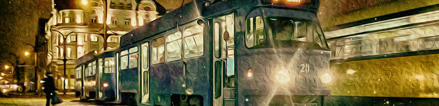 Tramvaiul orădean pictat