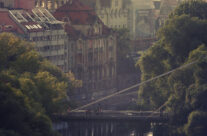 Podul Intelectualilor vazut de sus